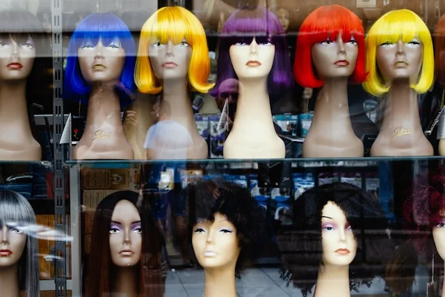 Human Hair Blend Wigs