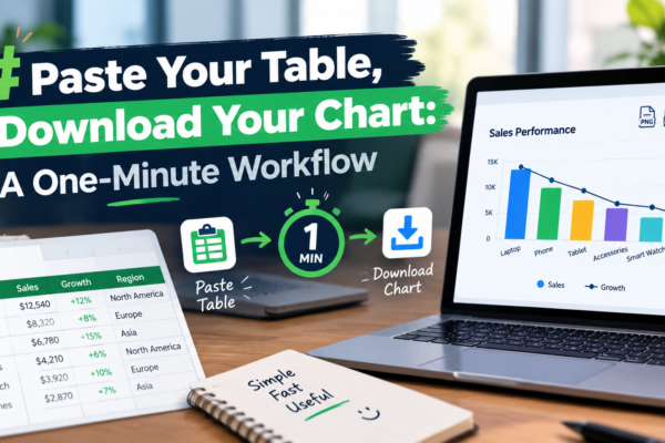 Paste Your Table, Download Your Chart: A One-Minute Workflow
