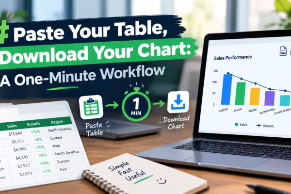 Paste Your Table, Download Your Chart: A One-Minute Workflow